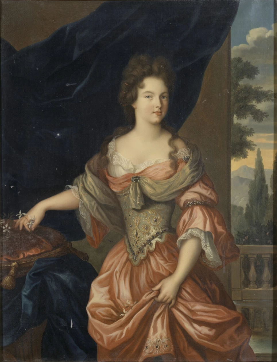 Hippolyte Flandrin - 115, Ritratto di Mademoiselle de Montmorency (1678, 1718), futura duchessa di Vendome, originale nella Reggia di Versailles